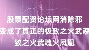 股票配资论坛网消除邪火后又变成了真正的极致之火武魂火凤凰