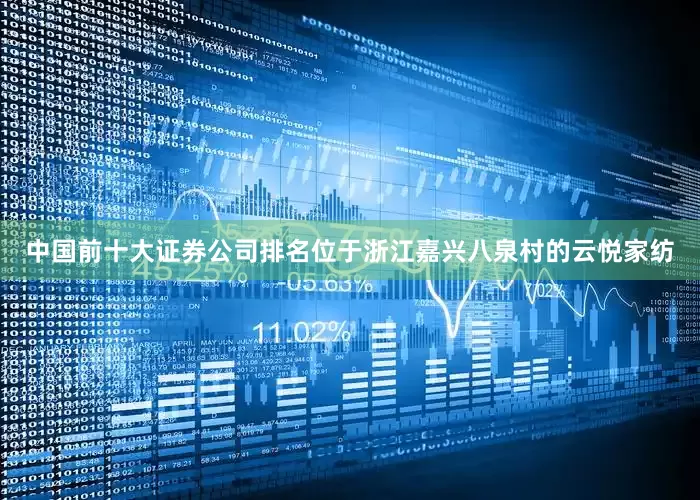 中国前十大证券公司排名位于浙江嘉兴八泉村的云悦家纺